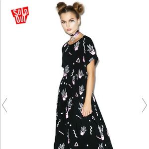 Lazy oaf potted plant maxi dress small dolls kill